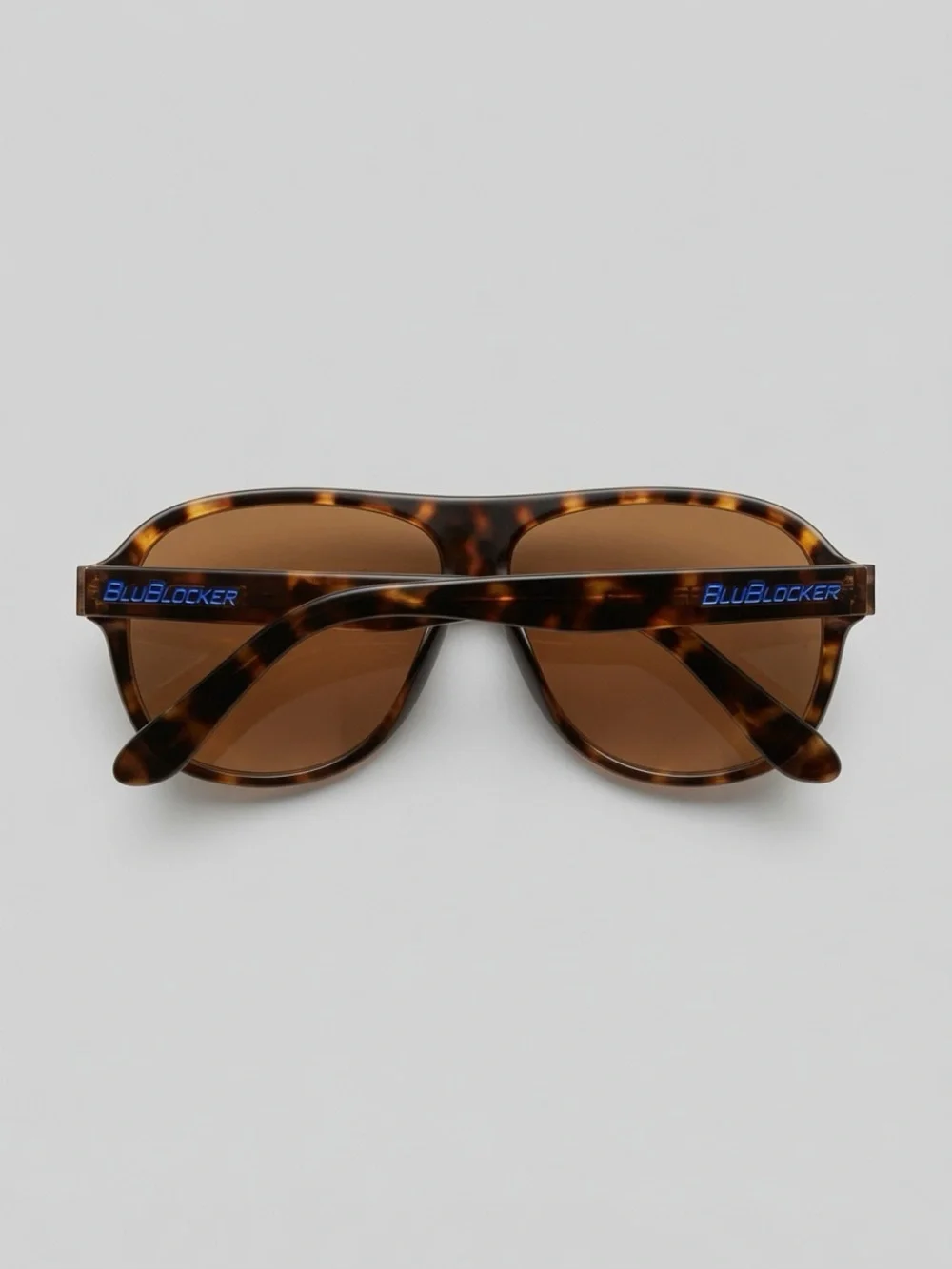 Tortoiseshell Aviator Sunglasses - Brown Lenses